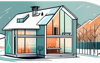 A house with an integrated ice storage system