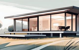 A modern pre-fabricated house of 120 square meters