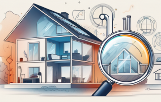 A house with visible heat emissions