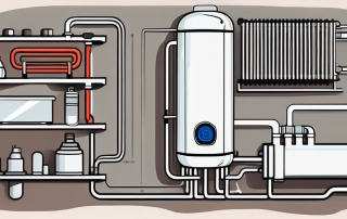 A new heating system being installed in a home