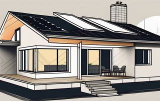 A house undergoing renovation