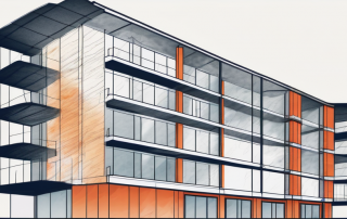 A building cut in half to show the insulation layers