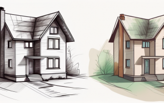 A house before and after energy renovation