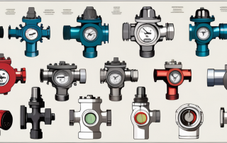 Various types of heating valves