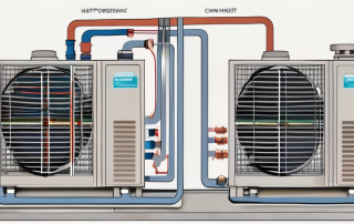 A cutaway view of a heat pump