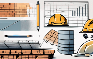 Various construction elements like bricks
