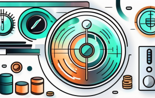 A modern heating system with a digital meter