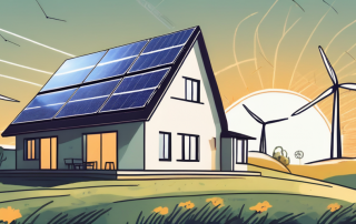 A house with solar panels on the roof