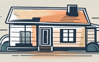 A house-shaped piggy bank with a coin slot