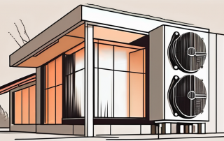 A house with visible heating radiators and a large