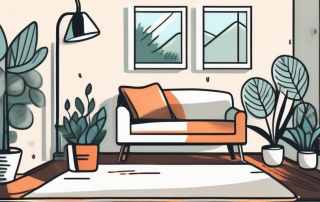 A comfortable room with a visible thermostat