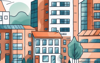 Various types of buildings