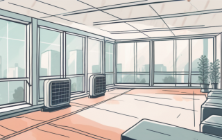 A well-ventilated room with open windows