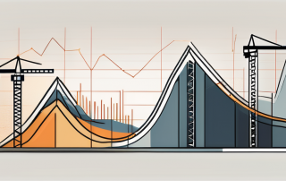 A construction site with rising structures symbolizing the growth of construction interest rates