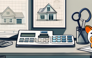 A calculator on a desk