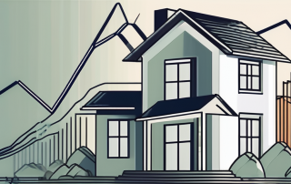 A rising graph symbolizing increasing mortgage rates