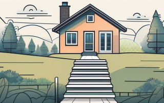 A step-by-step path leading to an idyllic house