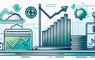 Finanzsymbole und Elemente zur Darstellung von Einsparungen und Effizienz, Fokus auf Werkzeuge fuer monetäre Berechnungen und Sparstrategien.