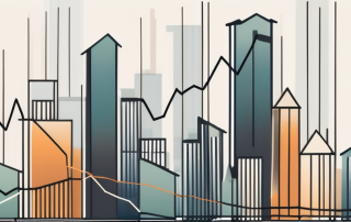 A fluctuating graph or chart representing the unpredictable development of mortgage interest rates
