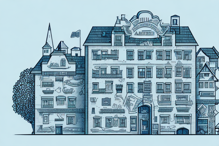 A town symbolizing hirrlingen