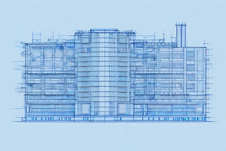 A blueprint for a building