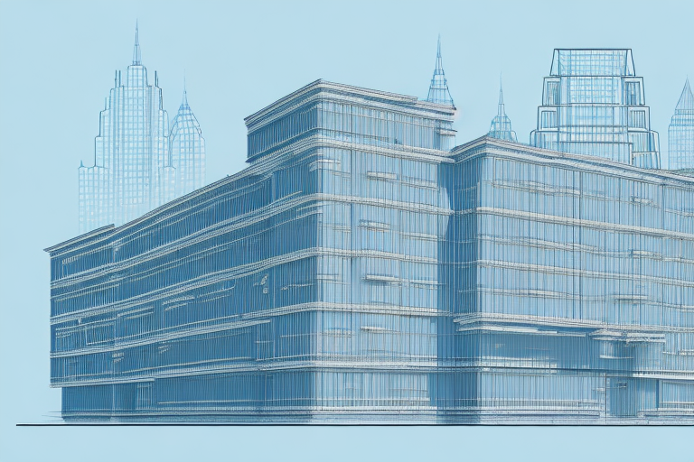 A blueprint of a building with a stamp of approval