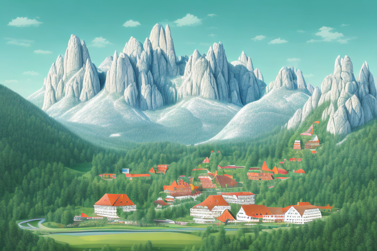 A scenic view of höchstädt im fichtelgebirge