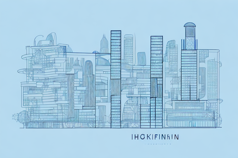 The hockenheim cityscape with architectural blueprints and a submission box