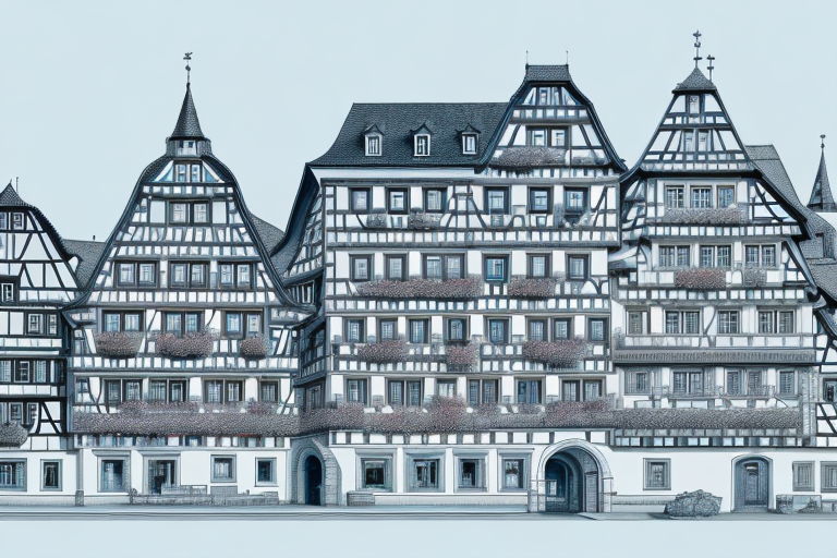 The hofheim town in unterfranken
