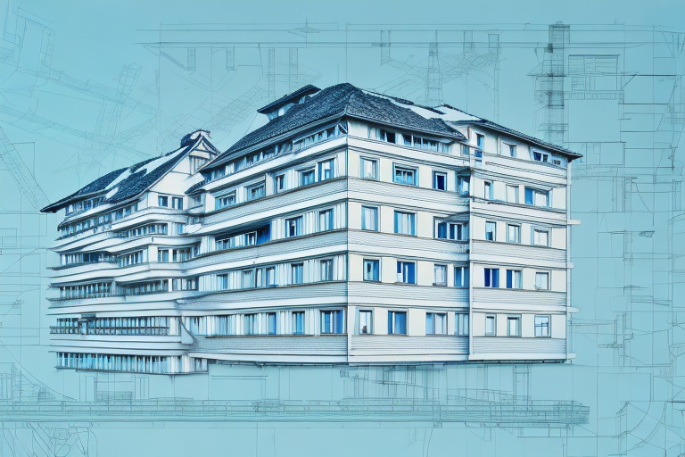 A residential construction site in the rural village of hohenhorn
