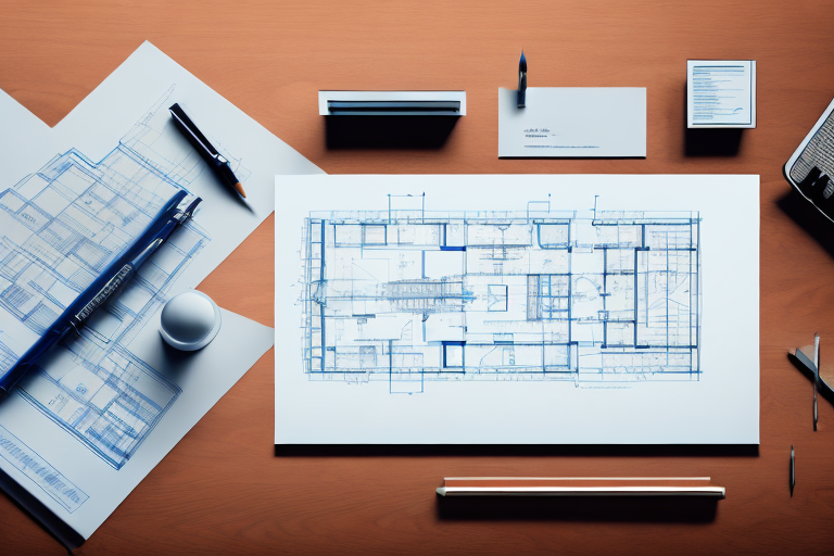 A blueprint for a building