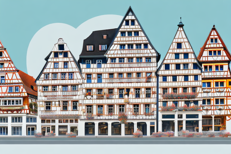 A small german town with traditional architecture