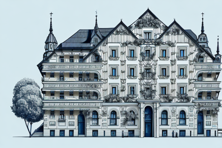 A traditional german building in jungingen