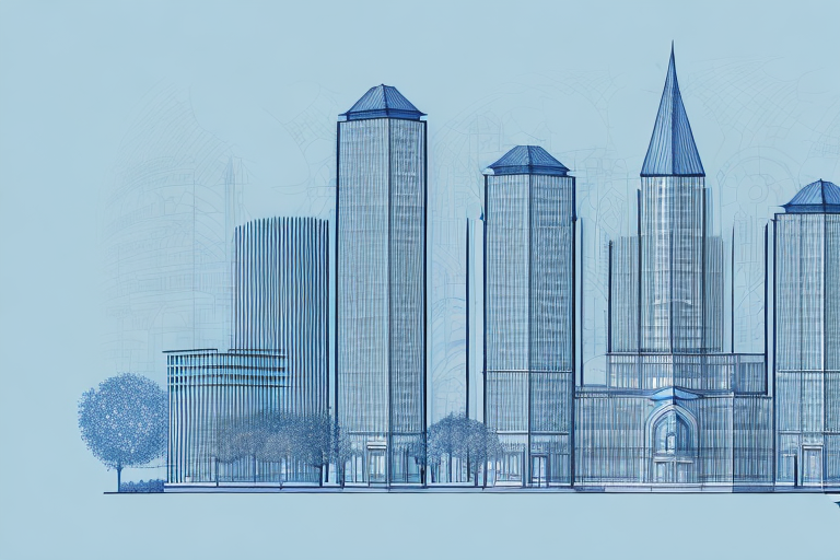 A blueprint of a building with a stamp of approval