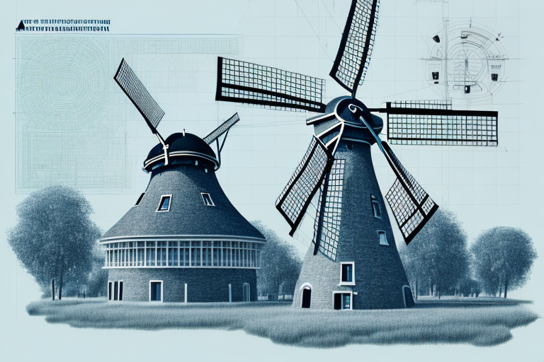 A blueprint of a building with a stamp of approval