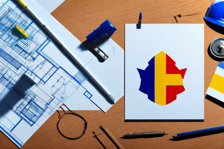 A blueprint for a building
