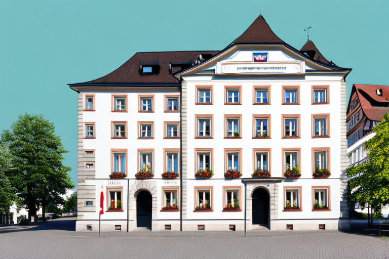 A town hall building in krauchenwies