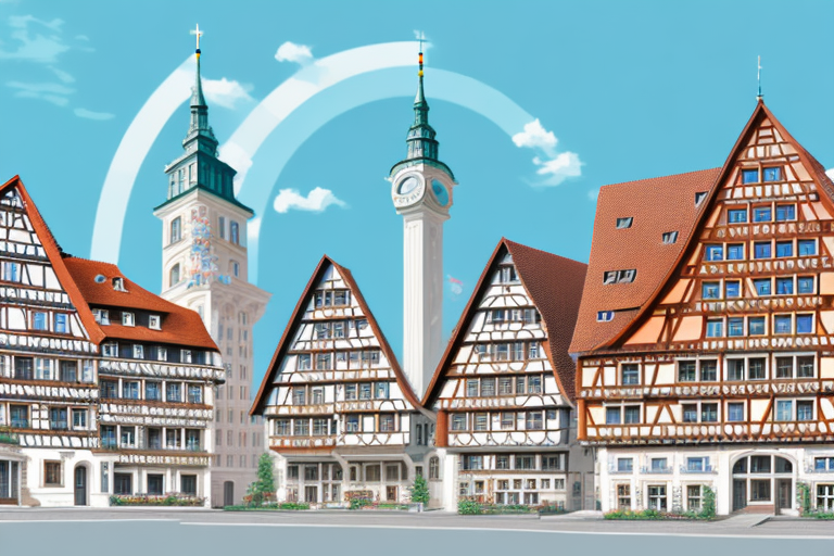 A german town with traditional architecture