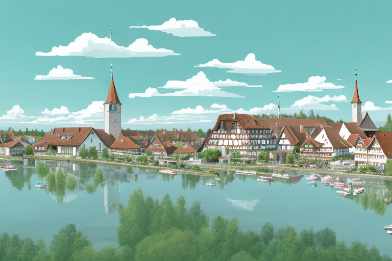 The town of kressbronn am bodensee with a focus on its architectural aspects