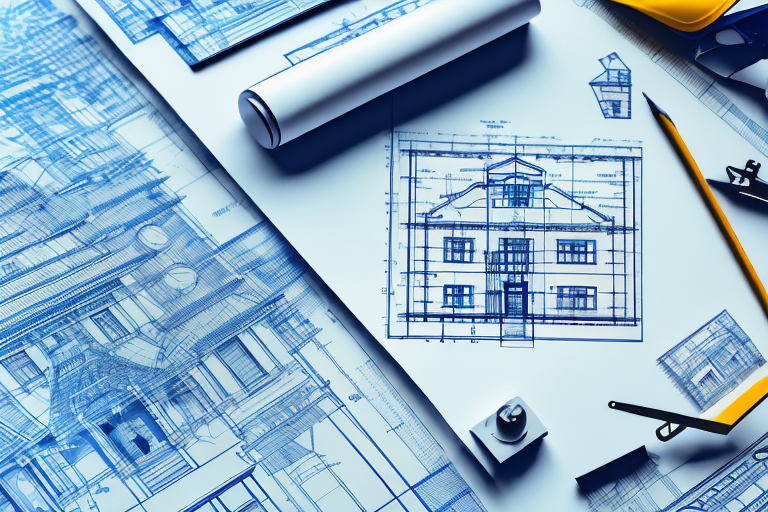 A blueprint for a building