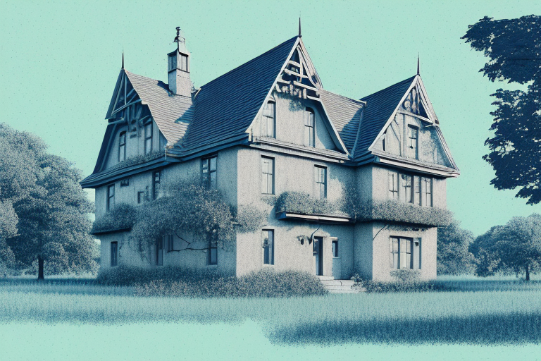 A detailed blueprint of a house with a stamp of approval