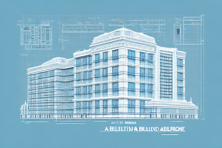 A building blueprint with a stamp of approval on it