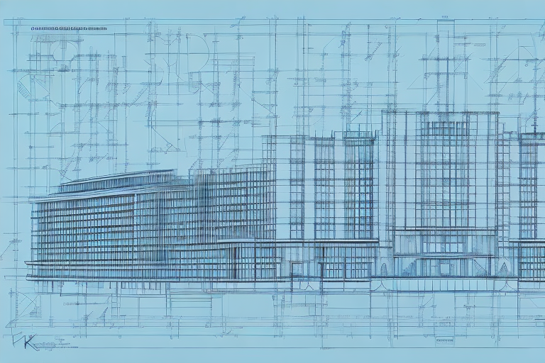 A construction blueprint with a stamp of approval on it