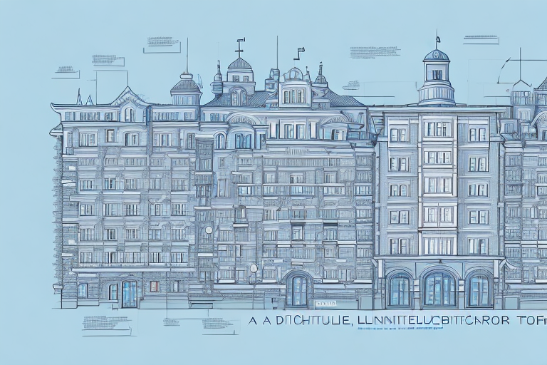 A detailed architectural blueprint