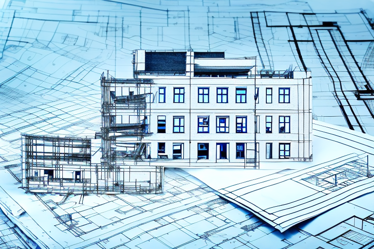 A building construction site in the small town of krüzen