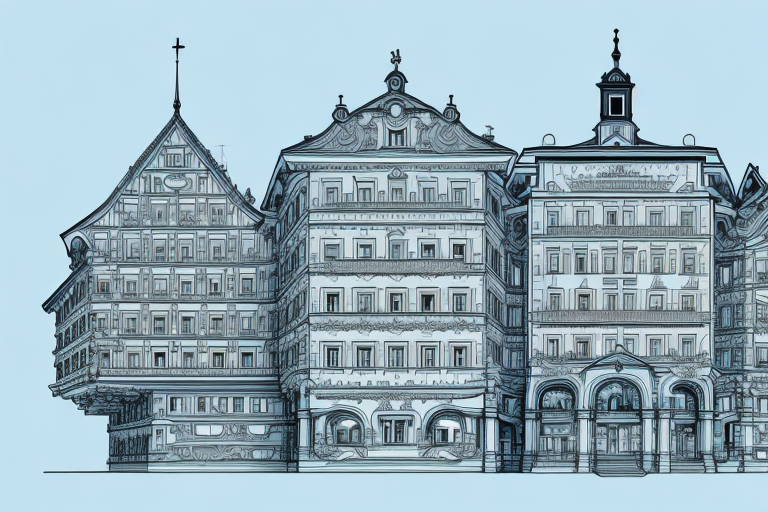 The town of stollberg in erzgebirge