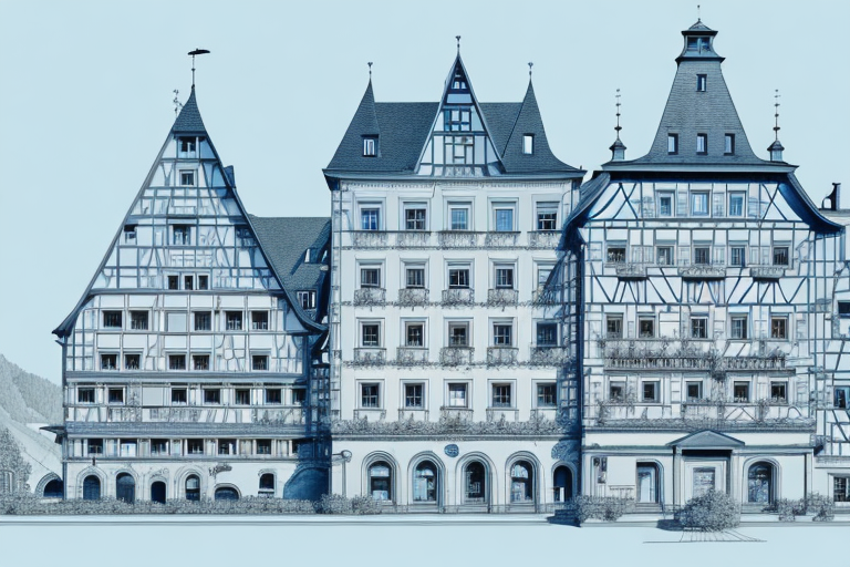 The picturesque town of sulzbach an der murr with prominent architectural structures