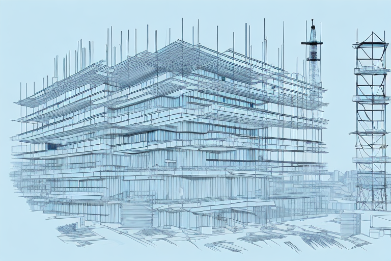 A construction site in the quaint town of tolk