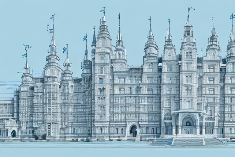 A detailed architectural blueprint with a stamp of approval