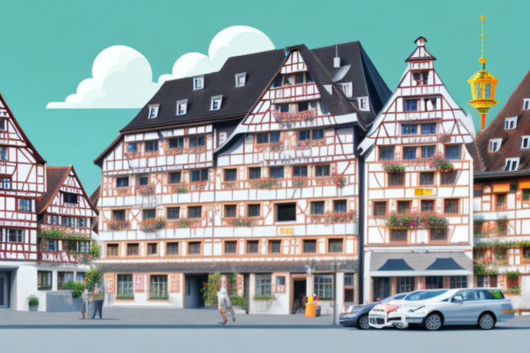 A construction site in the quaint village of großderschau